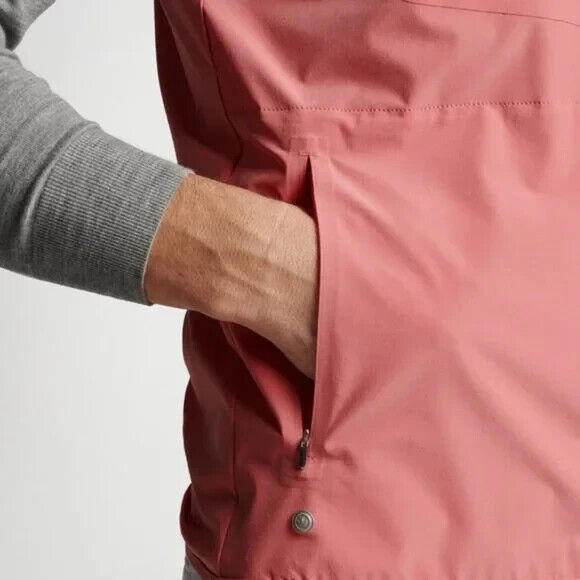 Peter Millar Flex Performance Half Zip Golf Vest Pink M, L, XL Coral Pear $200 - Picture 5 of 11